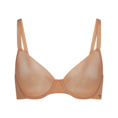 NO SHOW UNLINED DEMI BRA | OCHRE
