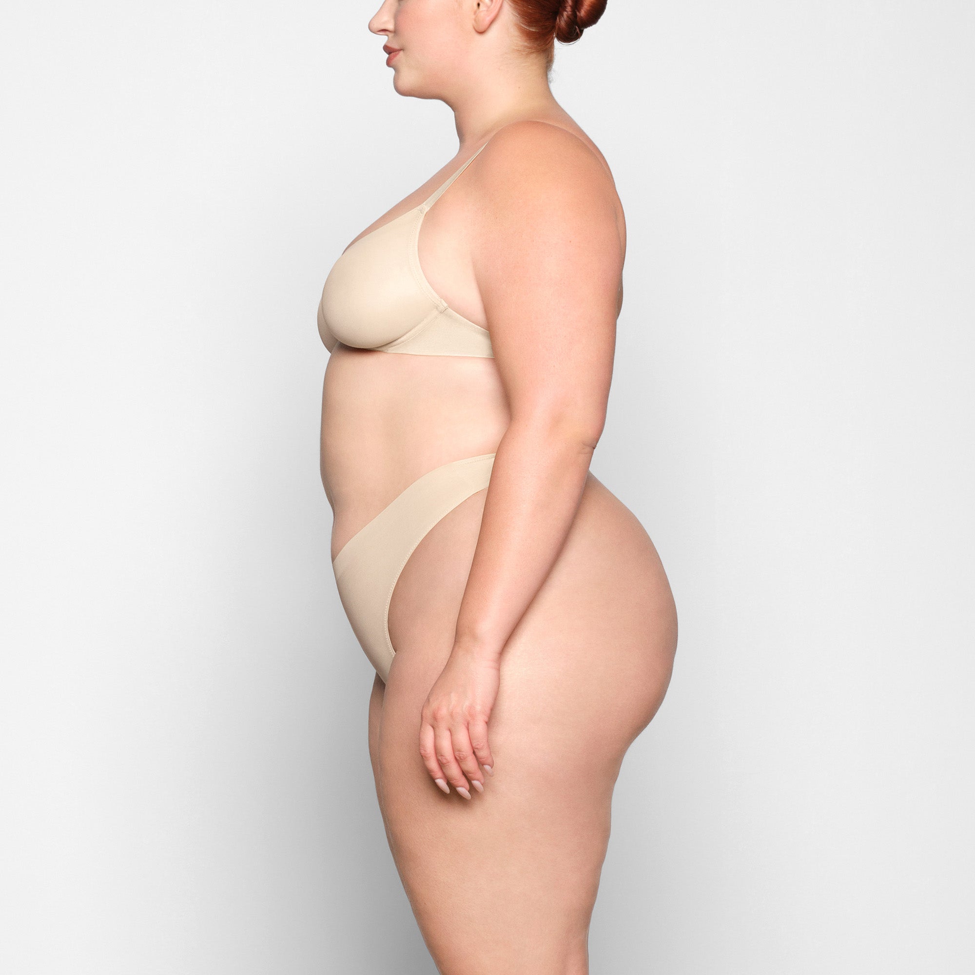 NO SHOW UNLINED DEMI BRA | SAND