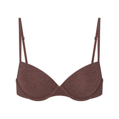 EVERYDAY COTTON T-SHIRT BRA | COCOA HEATHER