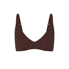NAKED PLUNGE BRALETTE | COCOA