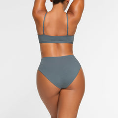 COTTON JERSEY SCOOP BRALETTE | KYANITE