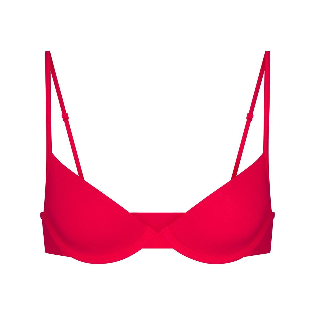 EVERYDAY COTTON UNLINED DEMI BRA | CARMINE