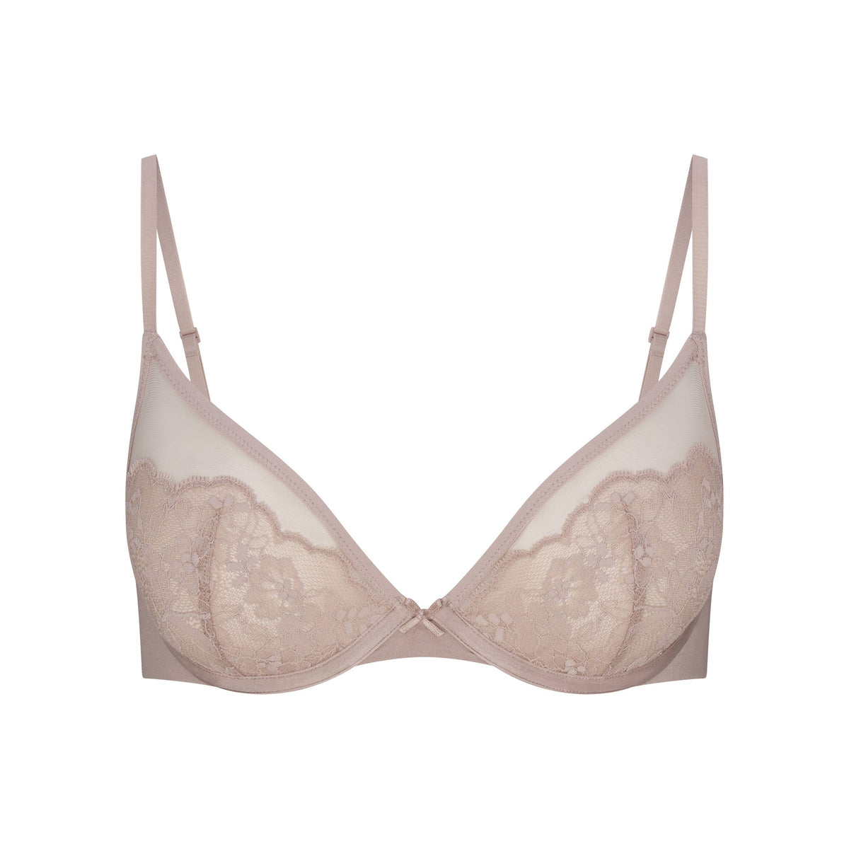 SKIMS LACE UNLINED DEMI BRA | FAWN