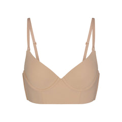 FITS EVERYBODY LOW BACK LONGLINE BRA | CLAY