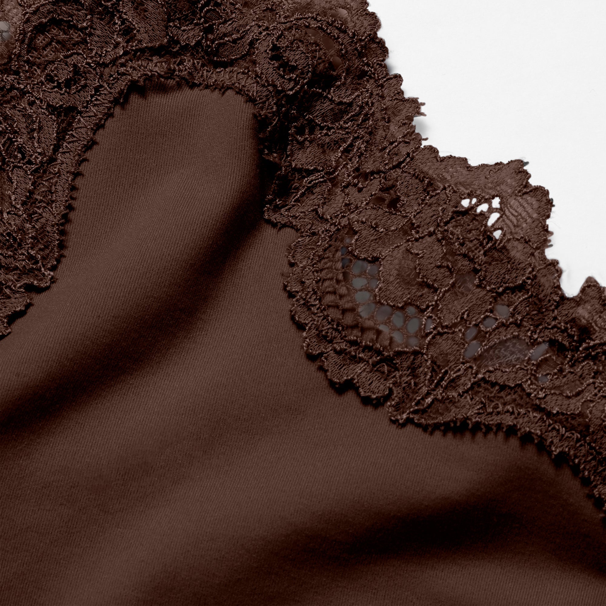 FITS EVERYBODY LACE TRIANGLE CAMI | ESPRESSO