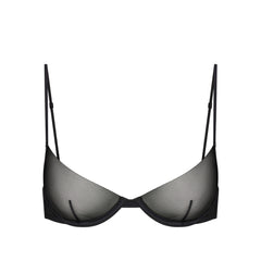 INVISIBLE PLUNGE BRA | OBSIDIAN