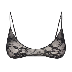 STRETCH LACE SKIMPY SCOOP BRALETTE | SOOT