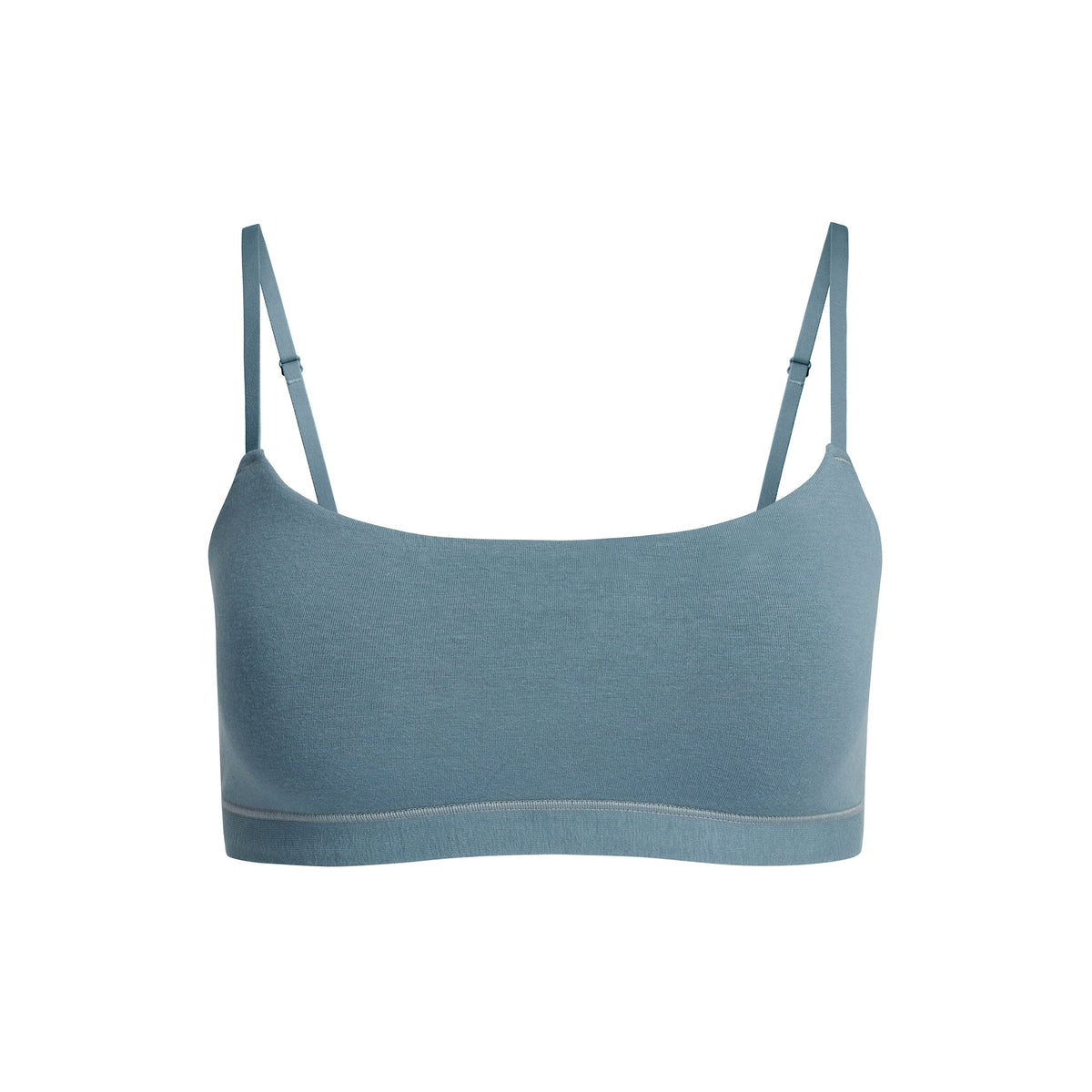 COTTON JERSEY SCOOP BRALETTE | KYANITE