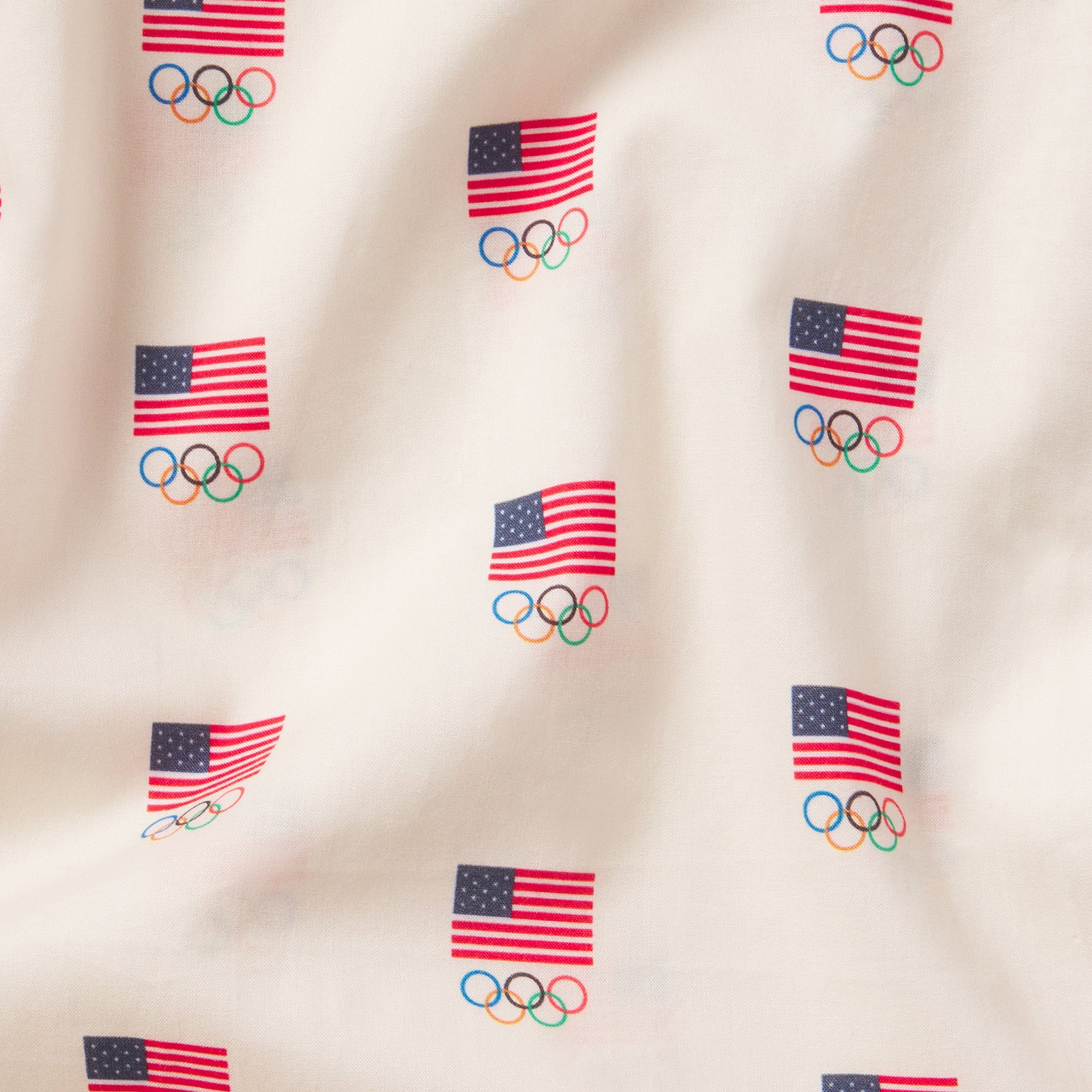 SKIMS FOR TEAM USA COTTON POPLIN MENS OLYMPIC BOXER | ECRU