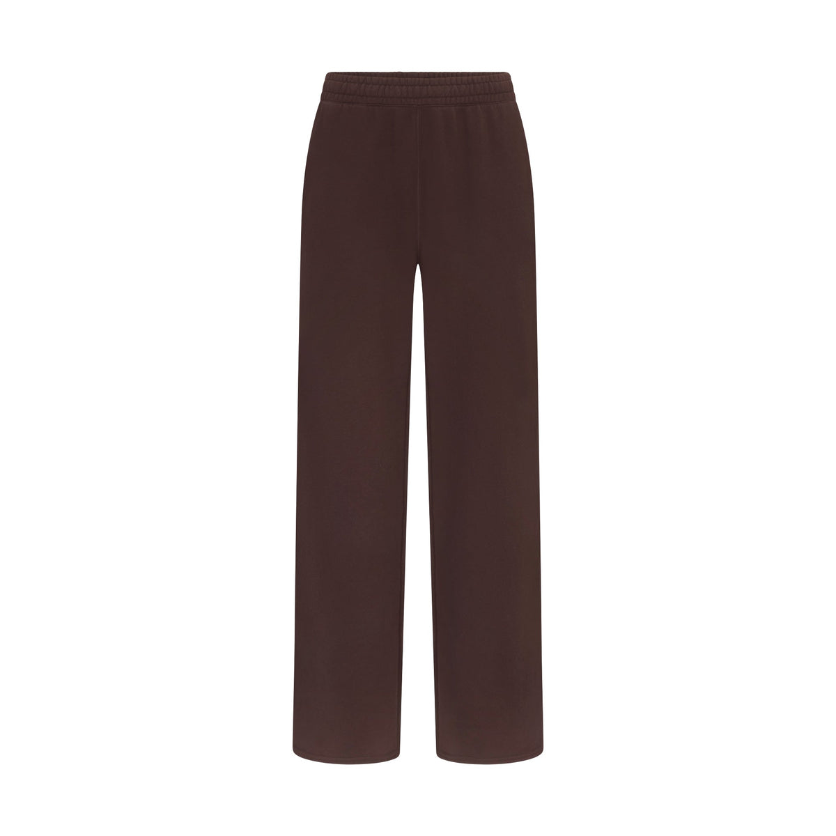 FRENCH TERRY STRAIGHT LEG PANT | ESPRESSO