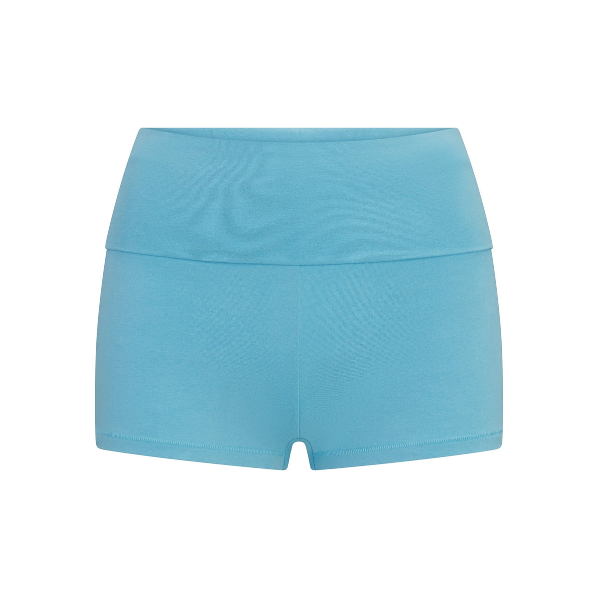 COTTON JERSEY FOLDOVER SHORT | WATER