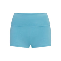 COTTON JERSEY FOLDOVER SHORT | WATER