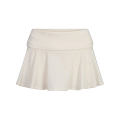 COTTON JERSEY FOLDOVER MINI SKORT | MARBLE