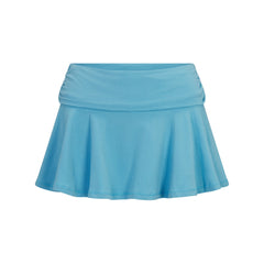 COTTON JERSEY FOLDOVER MINI SKORT | WATER