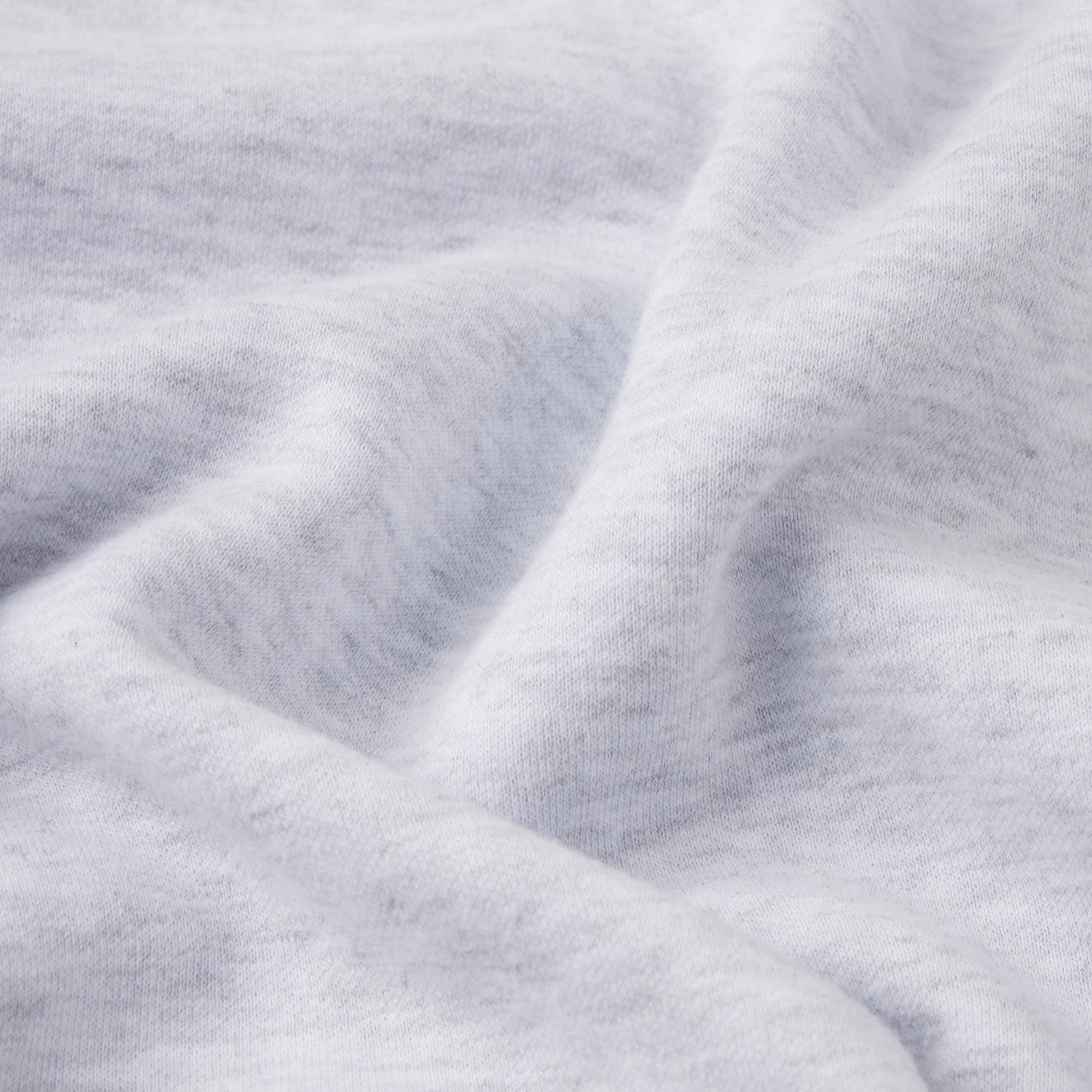 COTTON FLEECE DOUBLE WAISTBAND SHORT | LIGHT HEATHER GREY