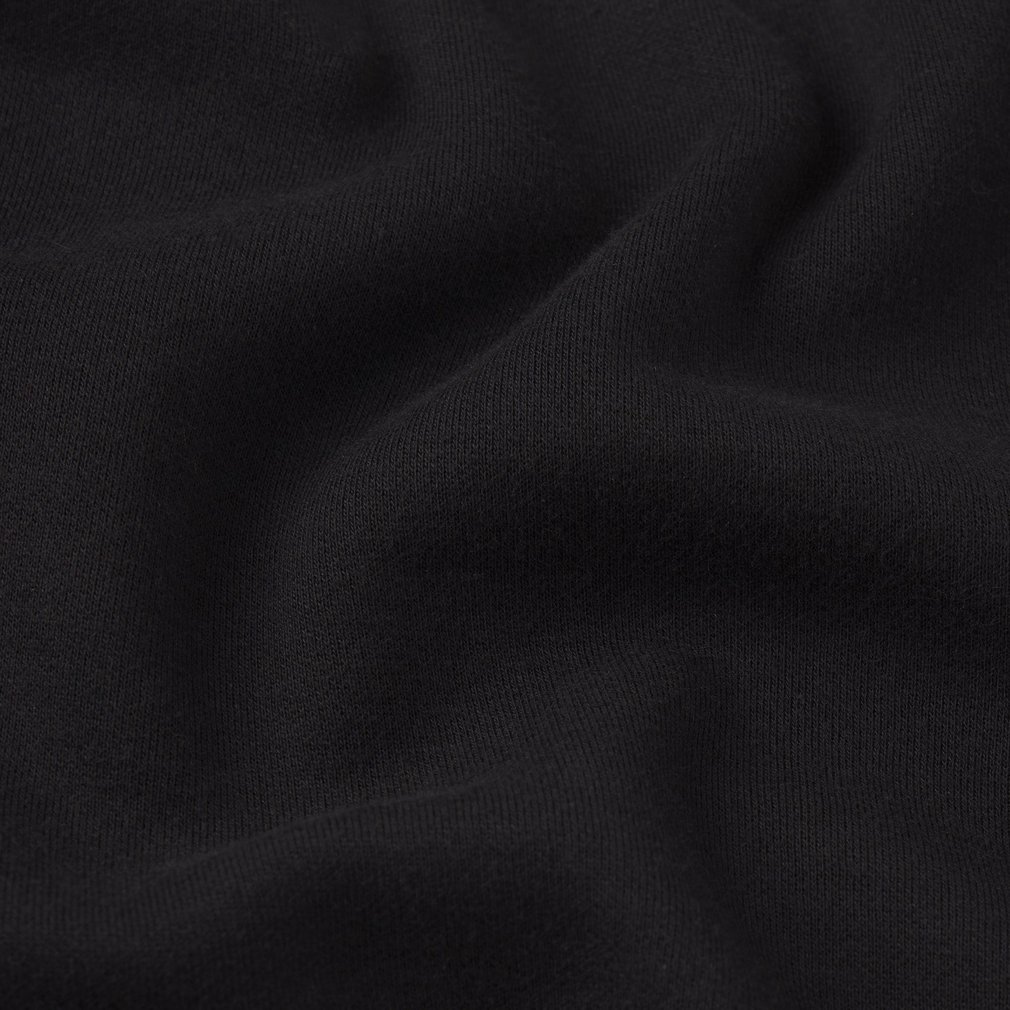 COTTON FLEECE DOUBLE WAISTBAND SHORT | ONYX