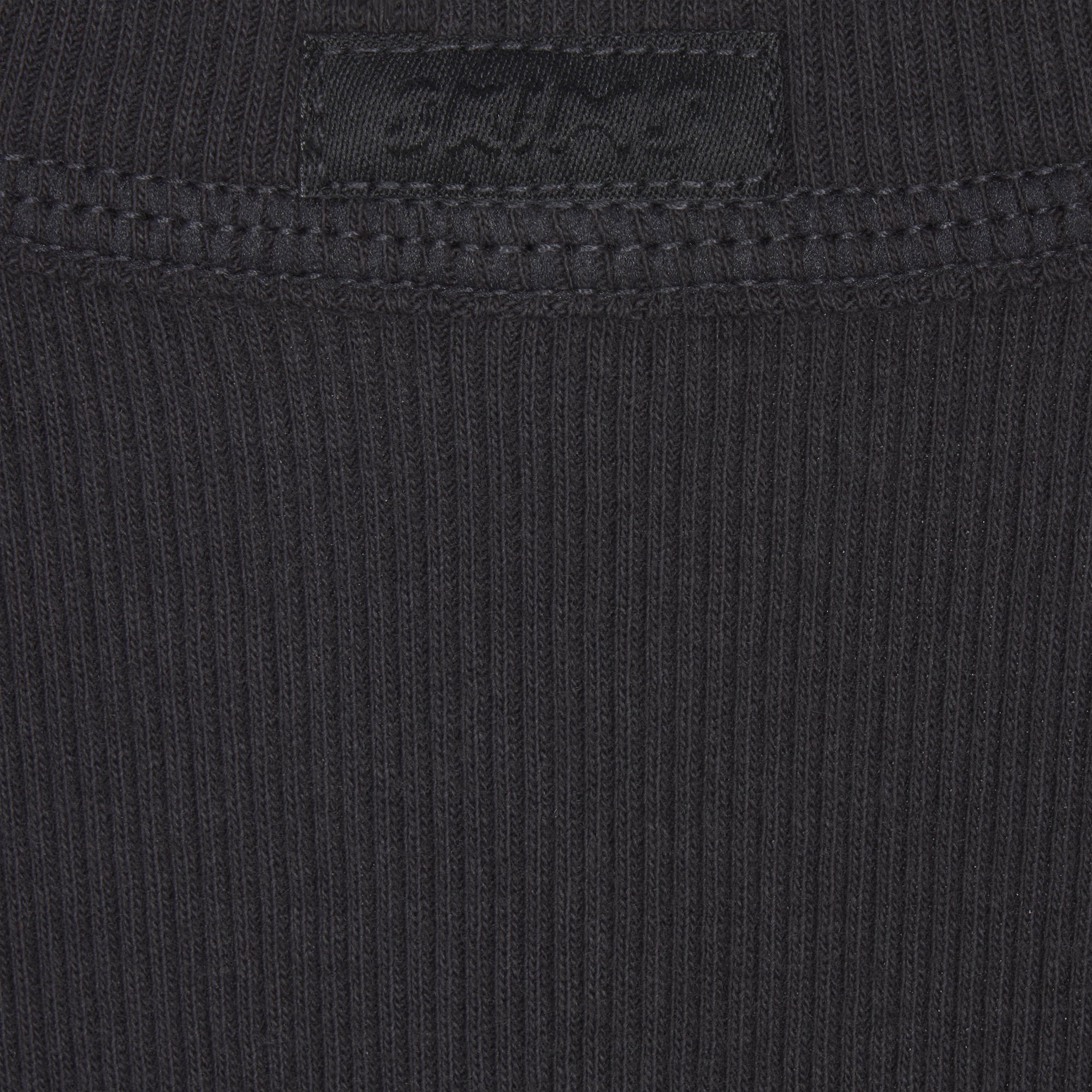 COTTON RIB SCOOP NECK TANK | SOOT