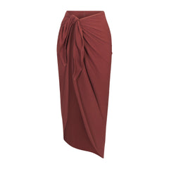 SWIM COVER-UPS COTTON TIE SARONG | HENNA