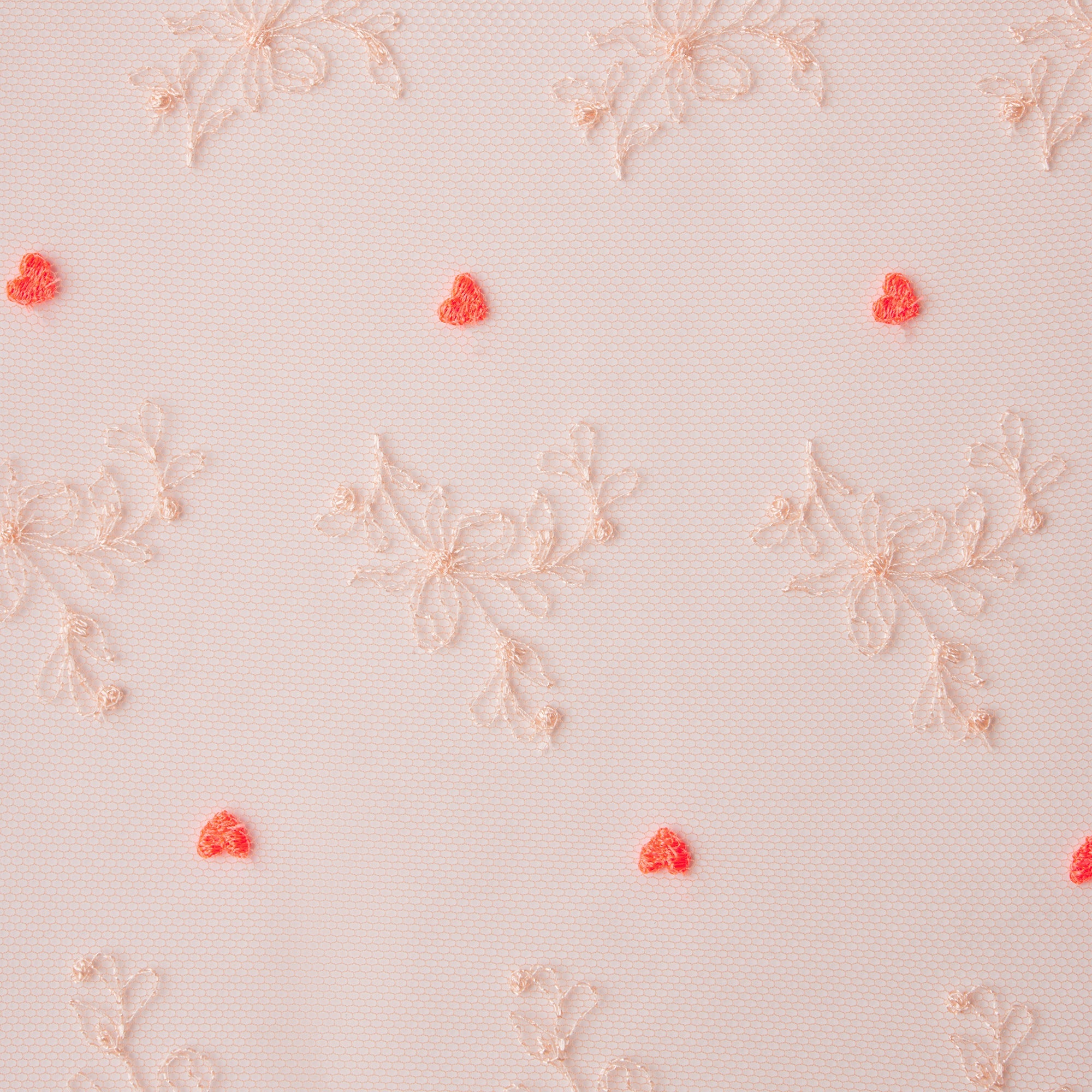 EMBROIDERED TULLE SKIMPY BRA | GUAVA HEART TULLE