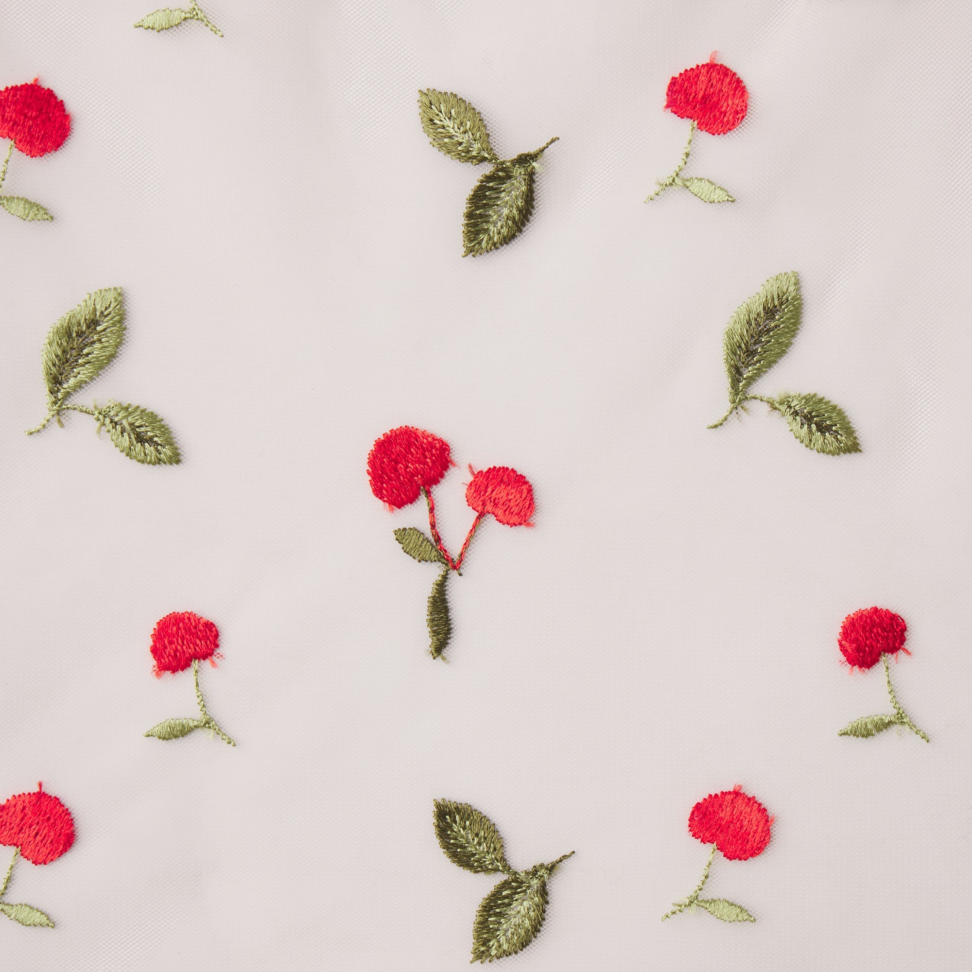 EMBROIDERED TULLE SKIRT BIKINI | PRIMROSE CHERRY TULLE