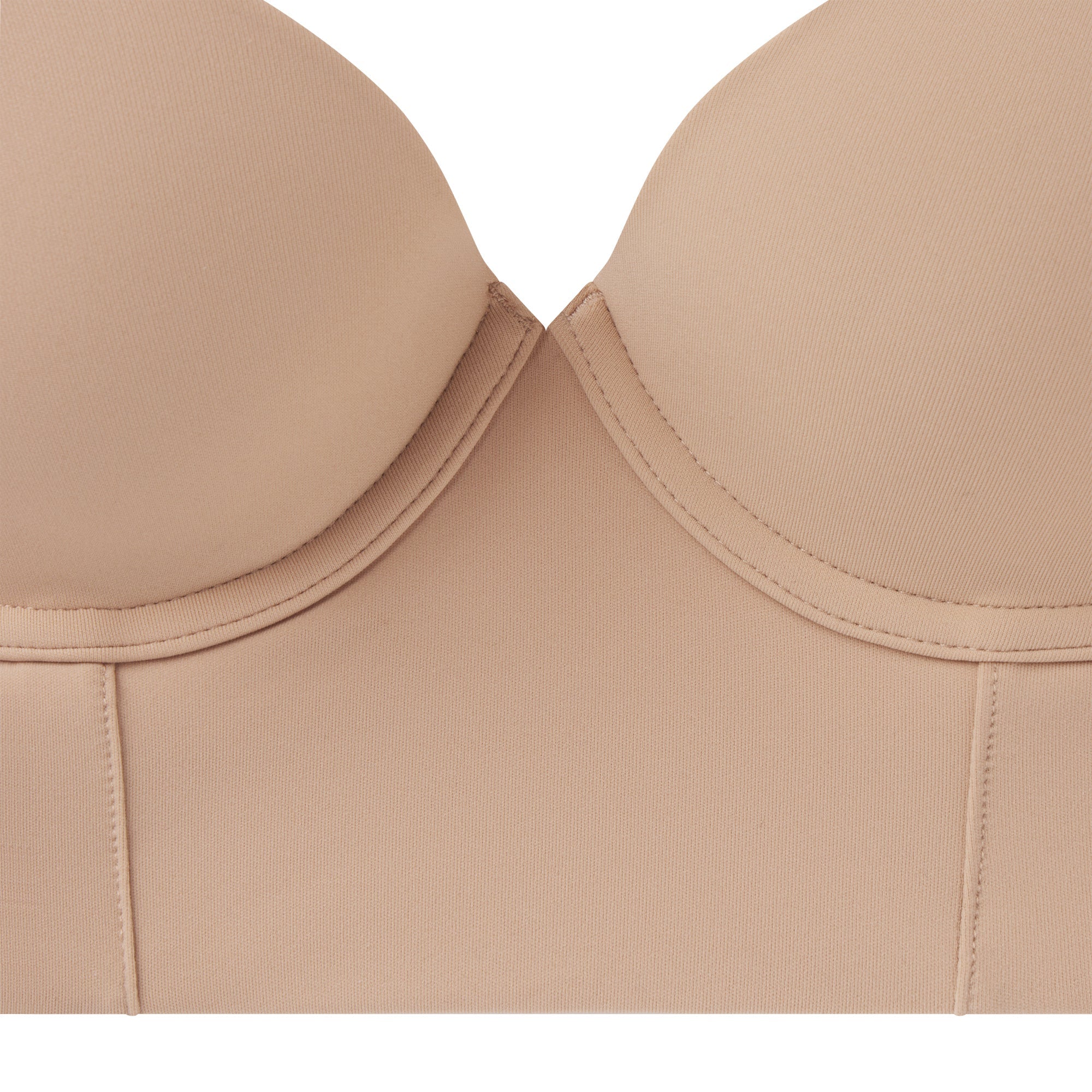 FITS EVERYBODY LOW BACK LONGLINE BRA | CLAY