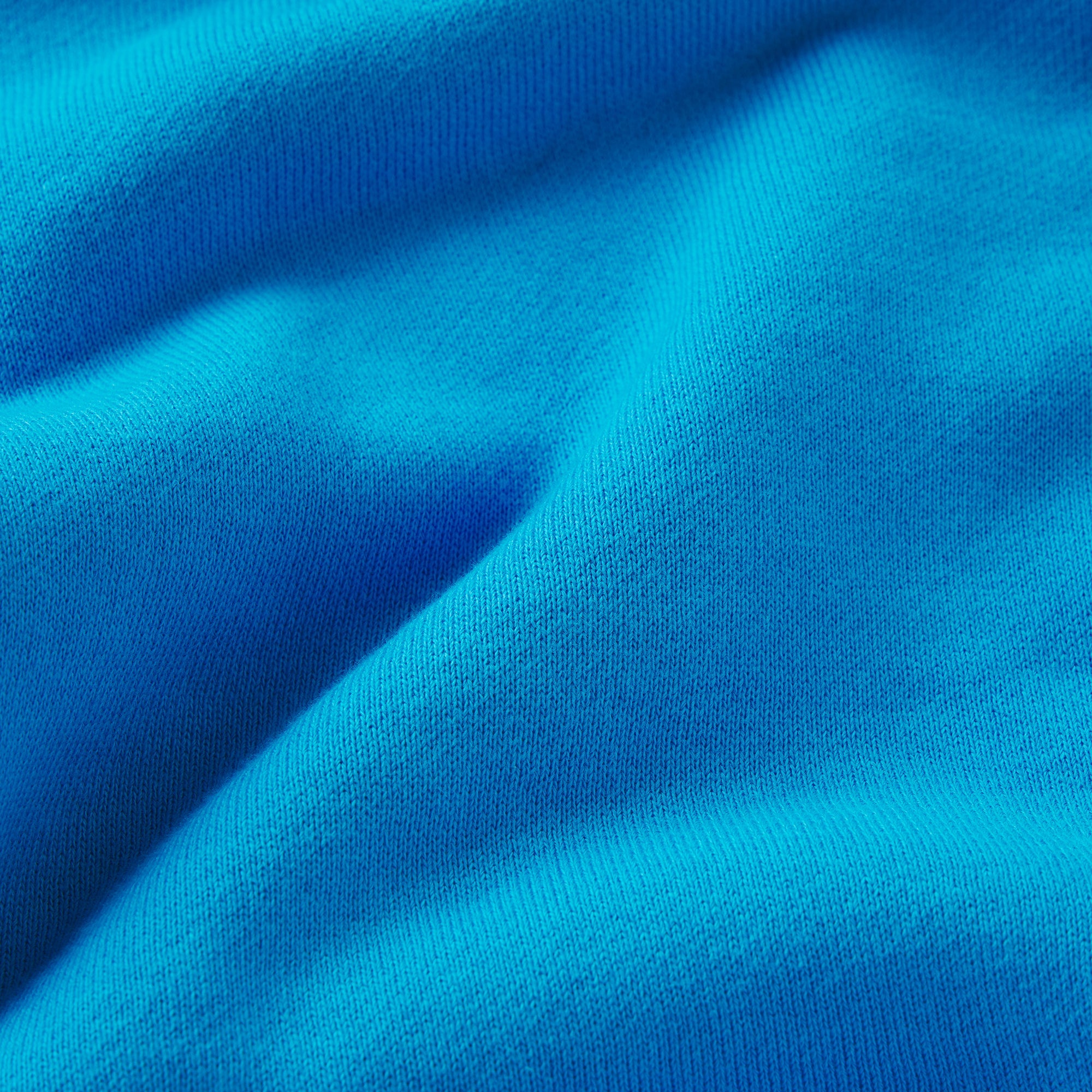 FRENCH TERRY ZIP UP HOODIE | CERULEAN