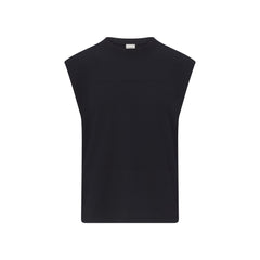 HEAVYWEIGHT COTTON MENS CROPPED MUSCLE TANK | OBSIDIAN