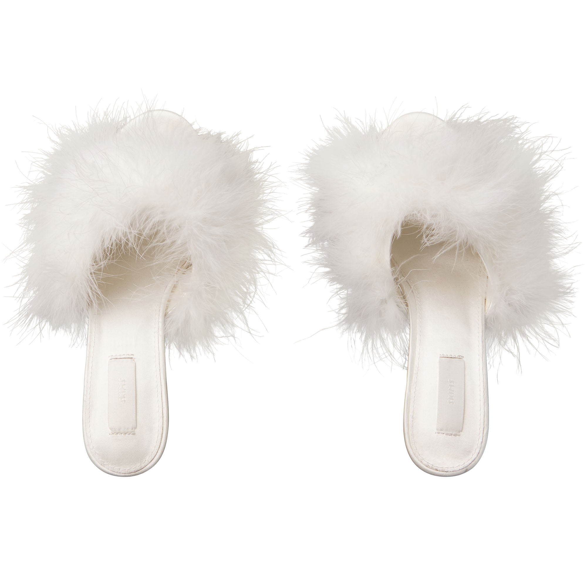 FEATHER KITTEN HEEL | IVORY