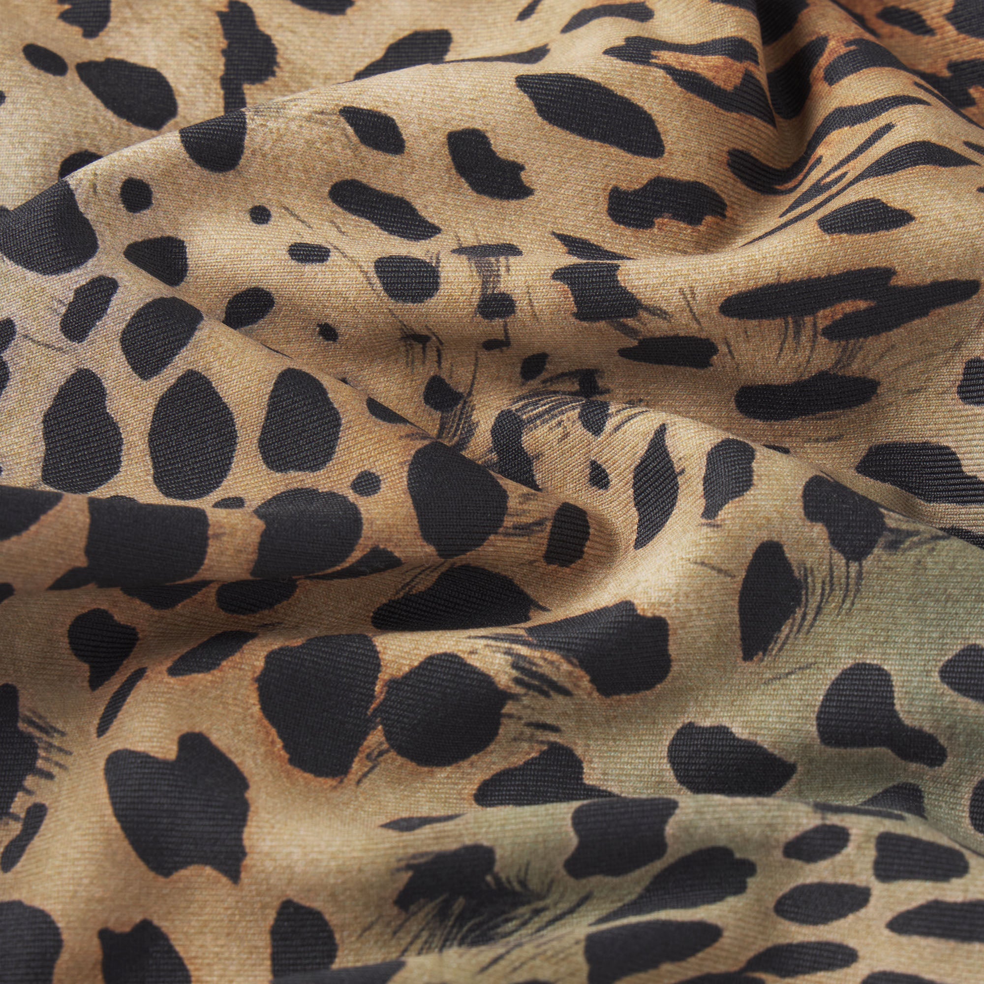 ICONIC SWIM HARDWARE TRIANGLE BIKINI TOP | CHEETAH SKIN PRINT