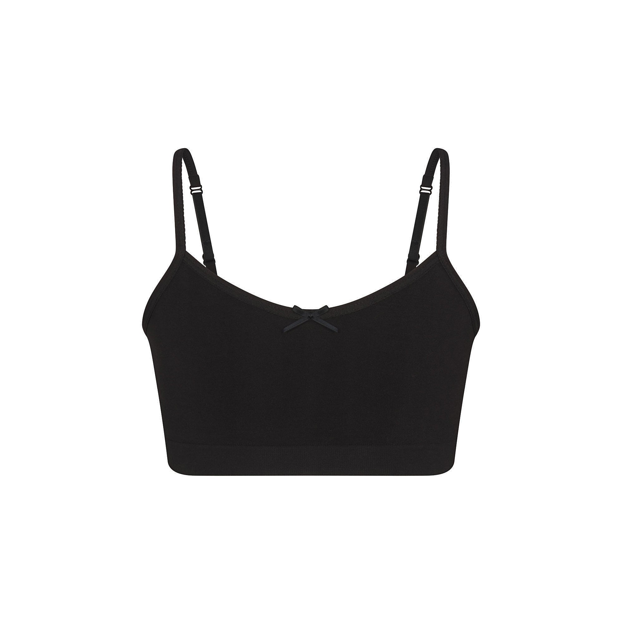 COTTON SEAMLESS JUNIORS BRALETTE 2-PACK | LIGHT HEATHER GREY AND SOOT