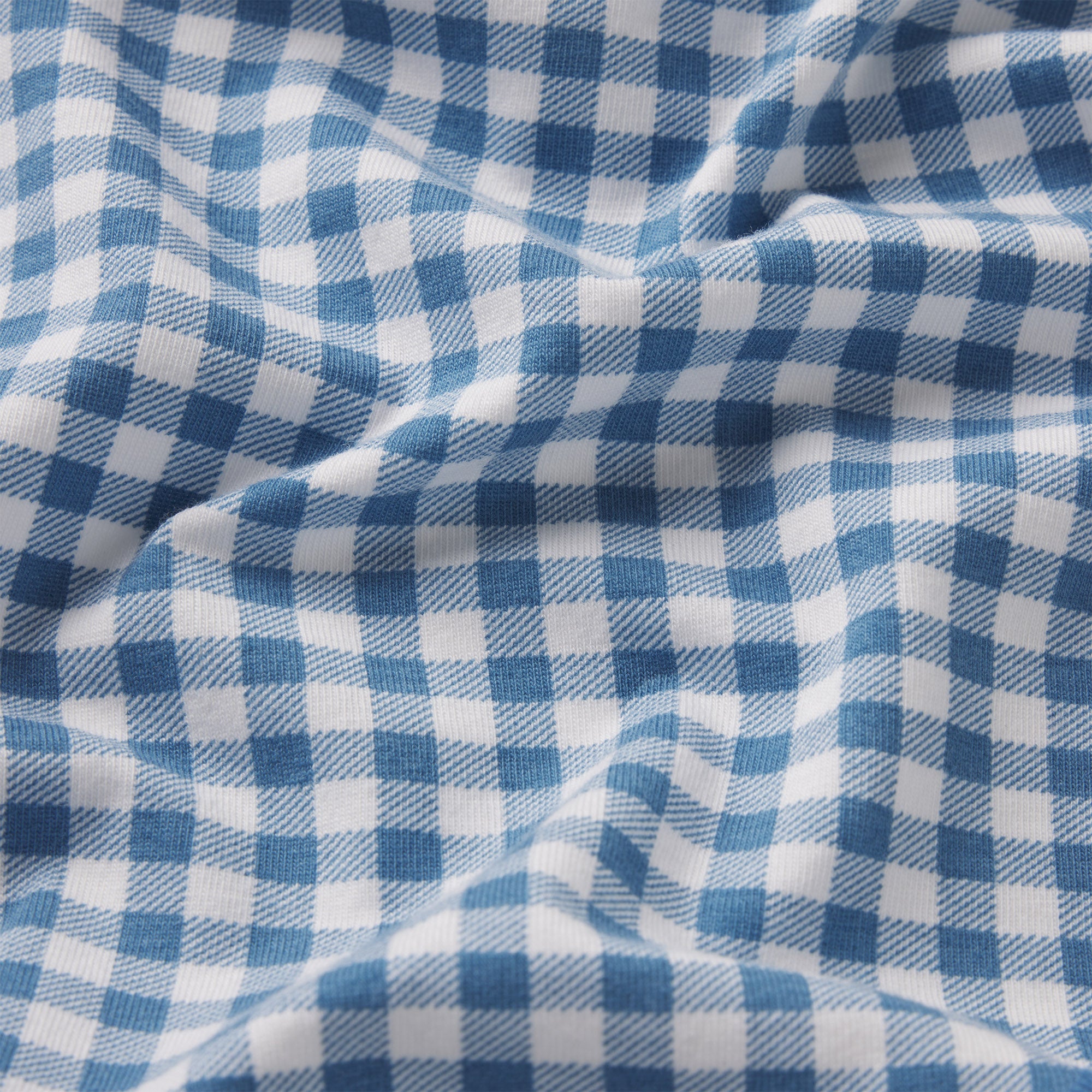LIGHTWEIGHT COTTON LOGO PICOT STRING BIKINI | ARCTIC GINGHAM