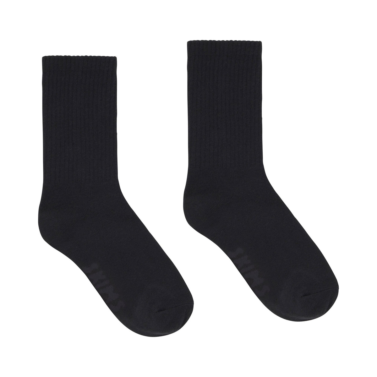 RIBBED CREW SOCK | SOOT