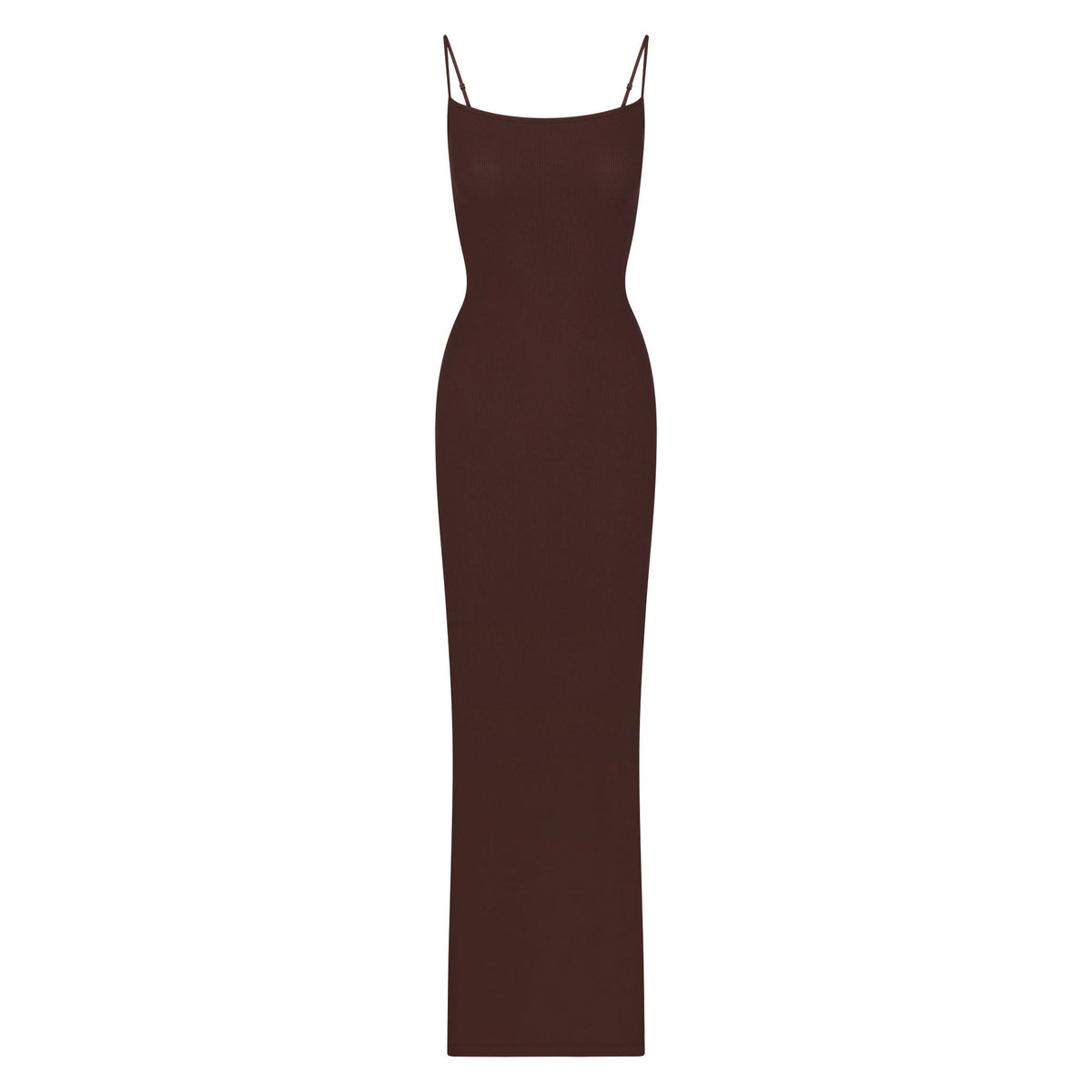 SOFT LOUNGE LONG SLIP DRESS | COCOA