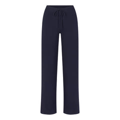 COTTON JERSEY STRAIGHT LEG PANT | NAVY