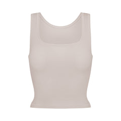 COTTON RIB TANK | STONE
