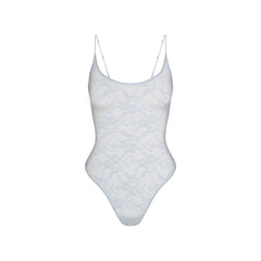 STRETCH LACE SCOOP NECK BODYSUIT | POWDER BLUE