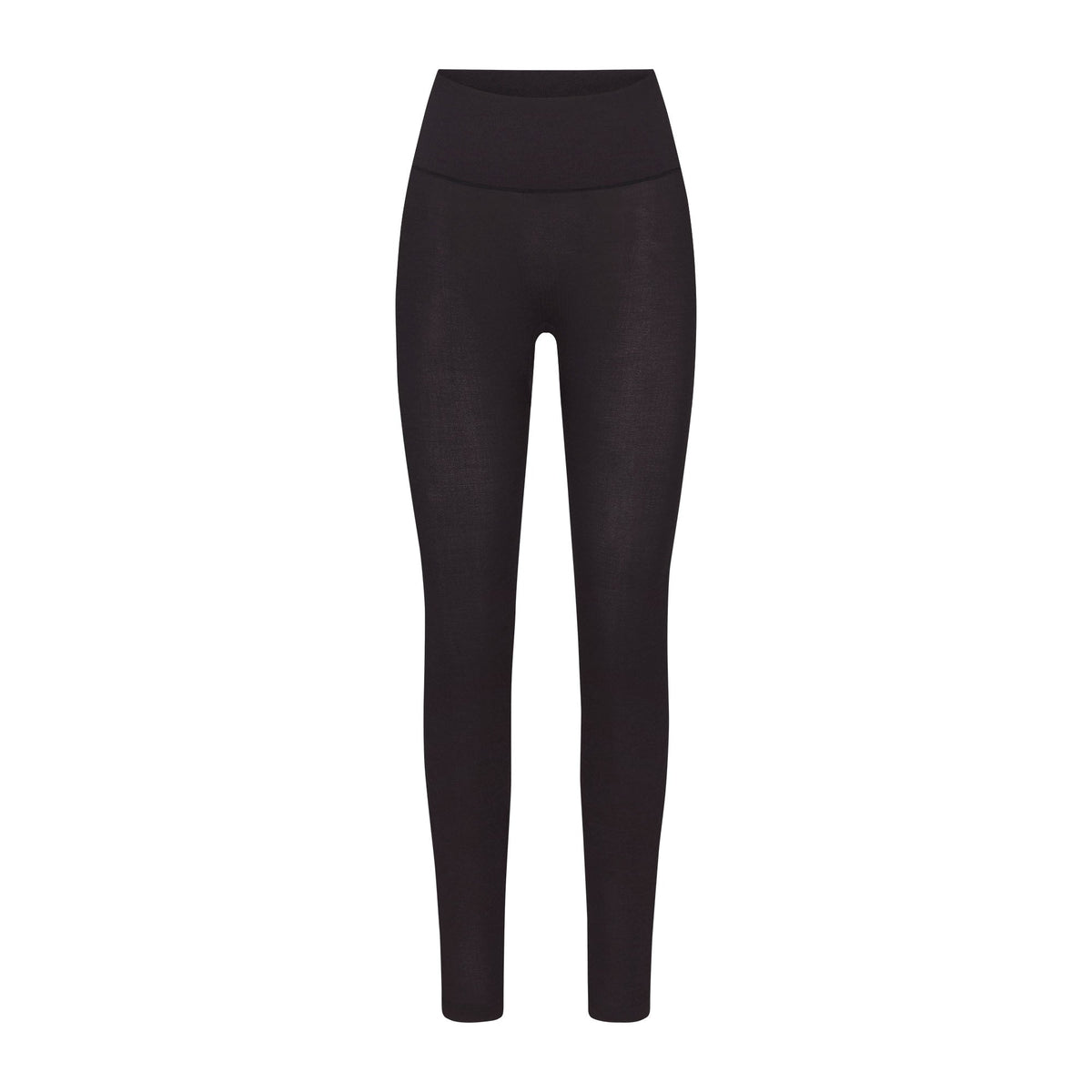 WOOL RIB HIGH-WAISTED LEGGING | OBSIDIAN