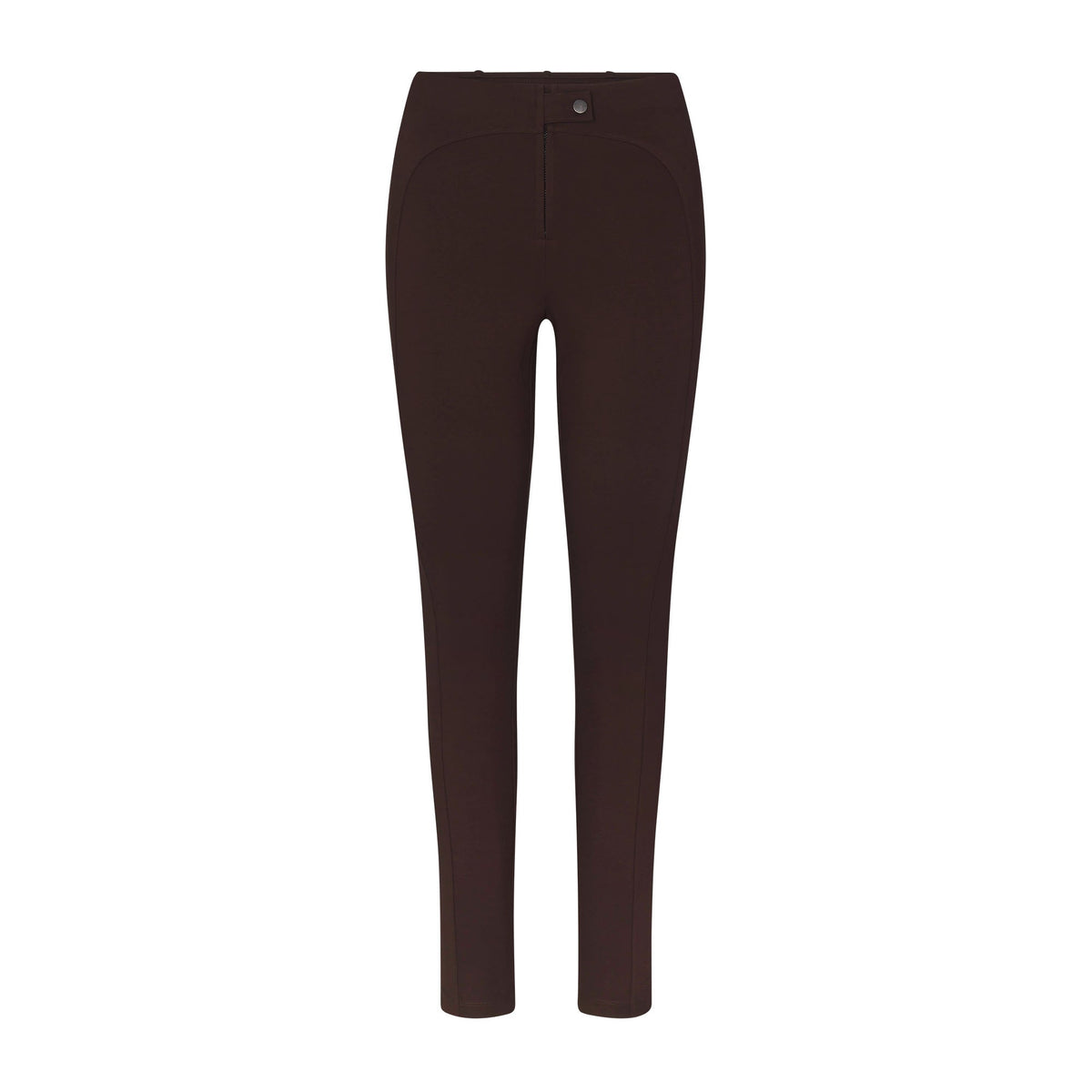 THE ESSENTIAL COLLECTION ZIP FRONT LEGGING | ESPRESSO