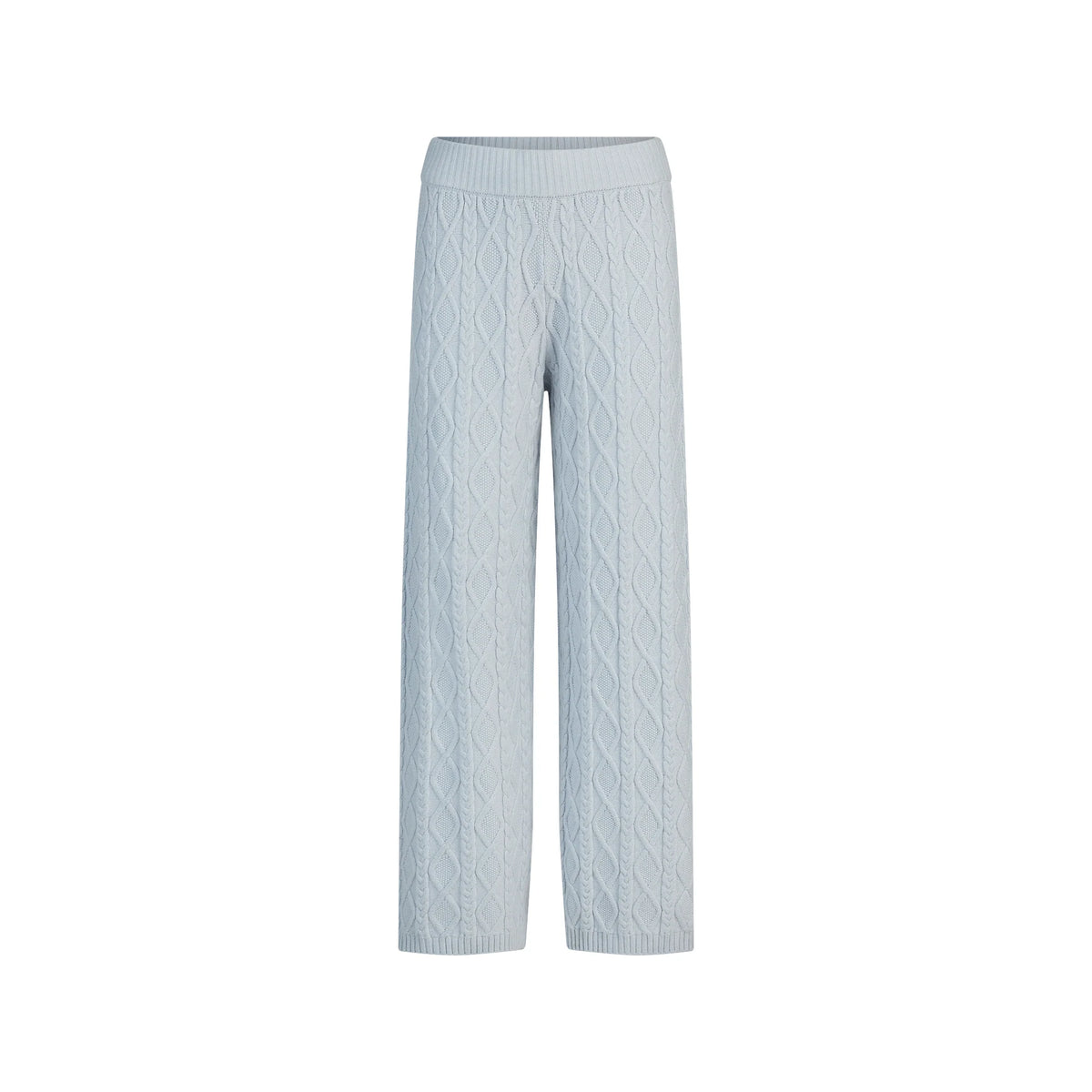 SWEATER KNITS CABLE KNIT STRAIGHT LEG PANT | ZEN BLUE