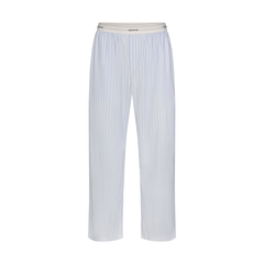 COTTON POPLIN MENS LOGO BAND SLEEP PANT | PLATINUM DOUBLE STRIPE