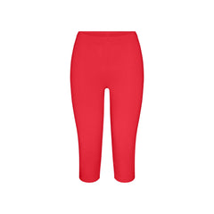 SMOOTH LAYERS HIGH-WAISTED CAPRI | CARMINE
