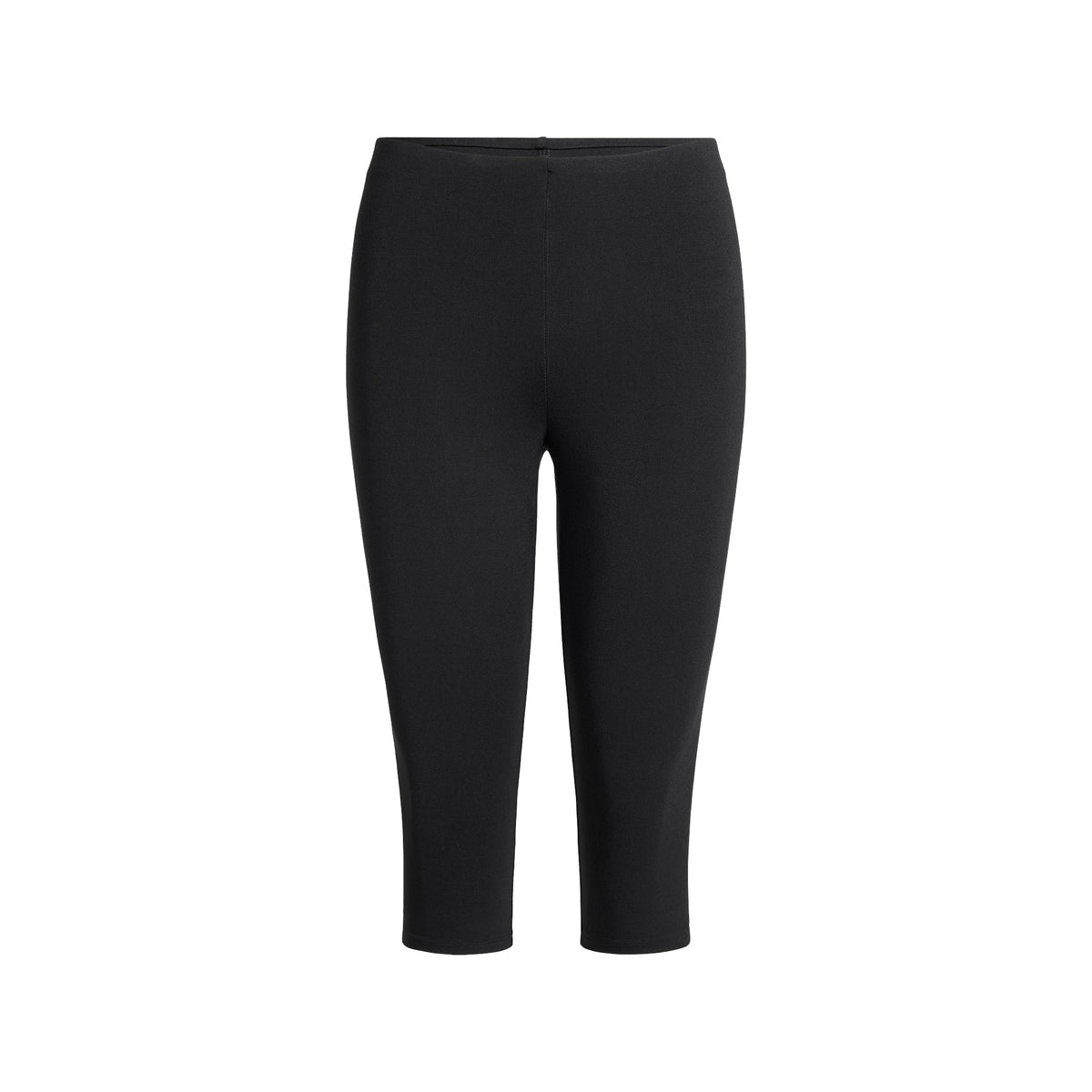 SMOOTH LAYERS HIGH-WAISTED CAPRI | OBSIDIAN