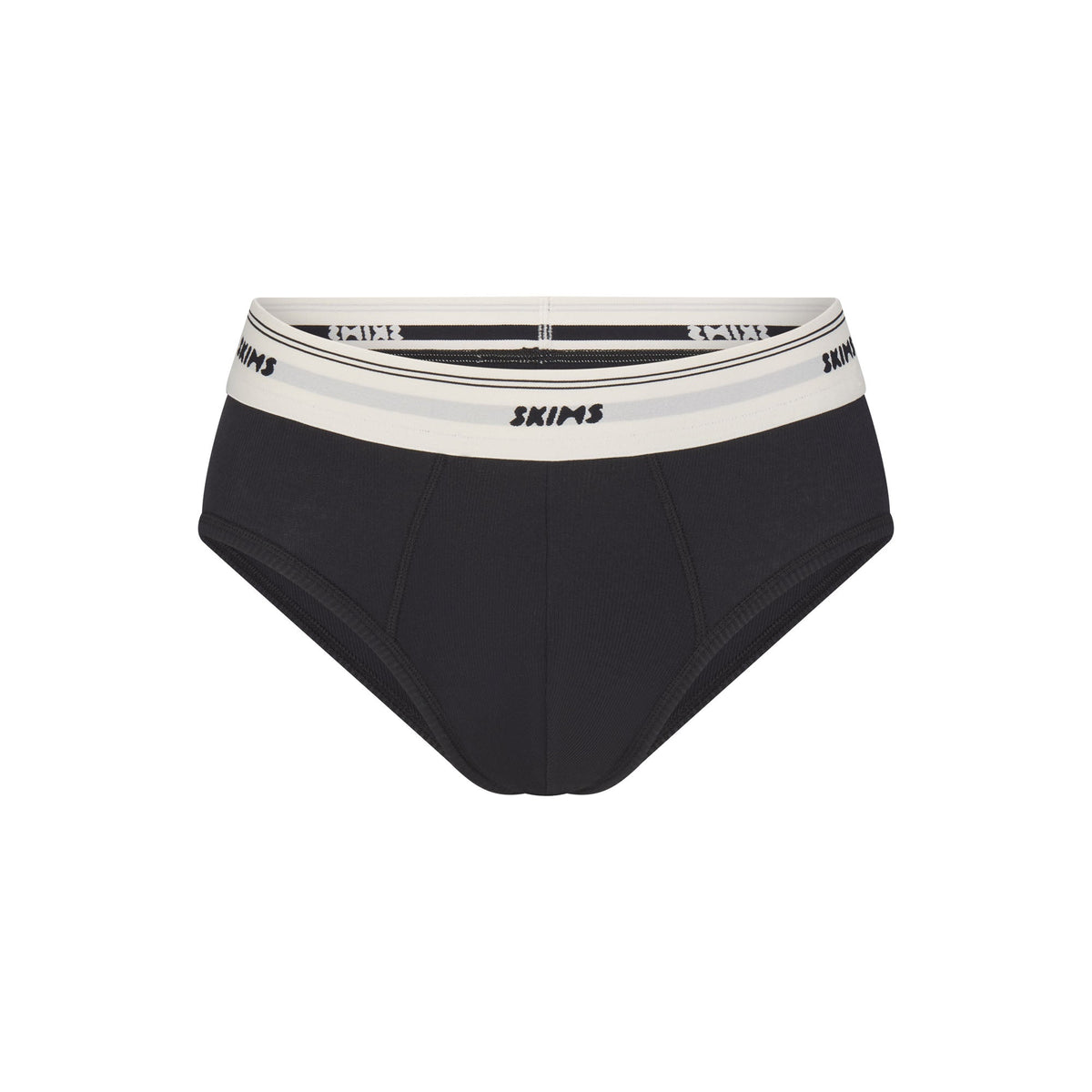 SKIMS COTTON RIB MENS BRIEF | ONYX