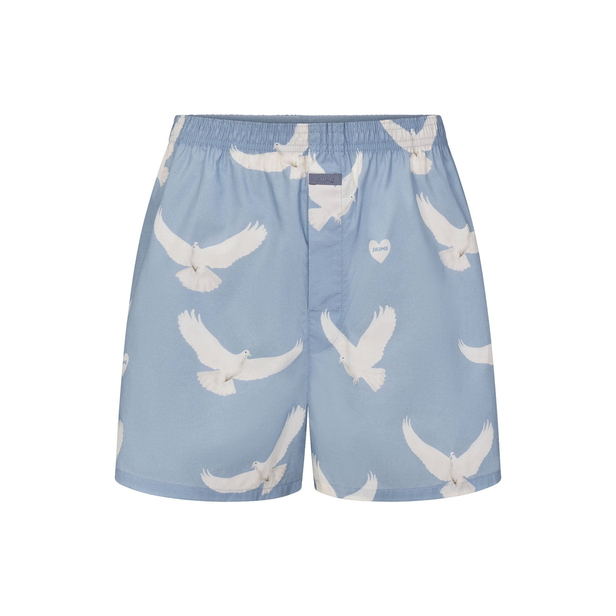 COTTON POPLIN MENS BOXER | AERO TEXTURED DOVE PRINT