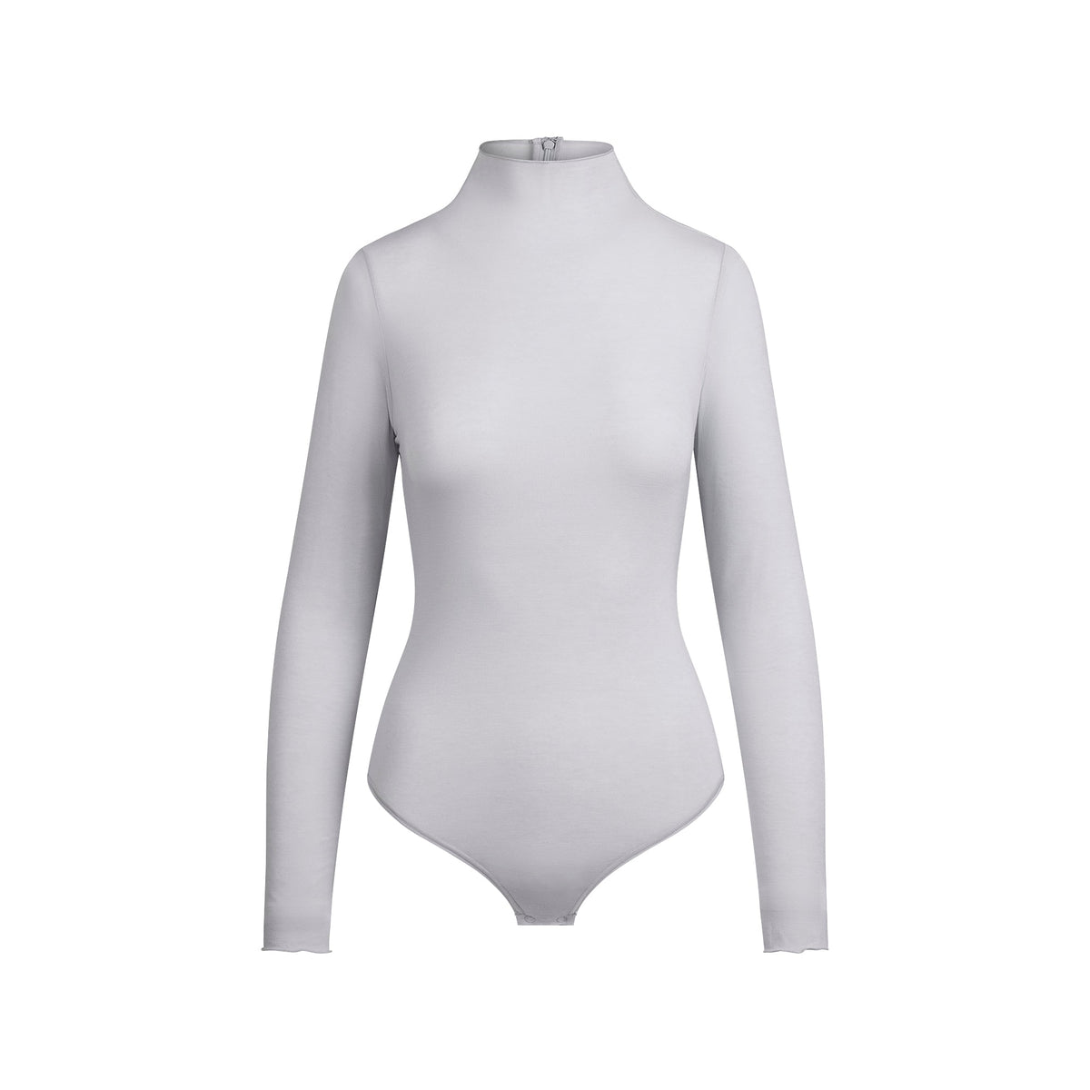 SHEER MODAL LONG SLEEVE TURTLENECK BODYSUIT | MIST