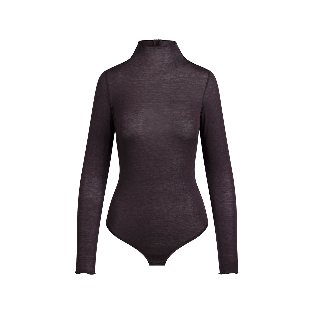 SHEER MODAL LONG SLEEVE TURTLENECK BODYSUIT | PHOENIX
