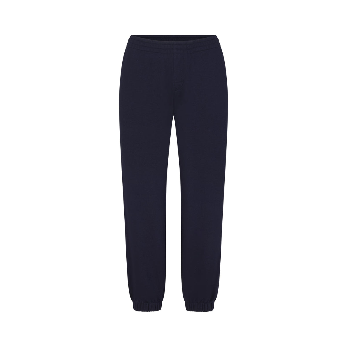 DRAPEY FRENCH TERRY CROPPED JOGGER | NAVY