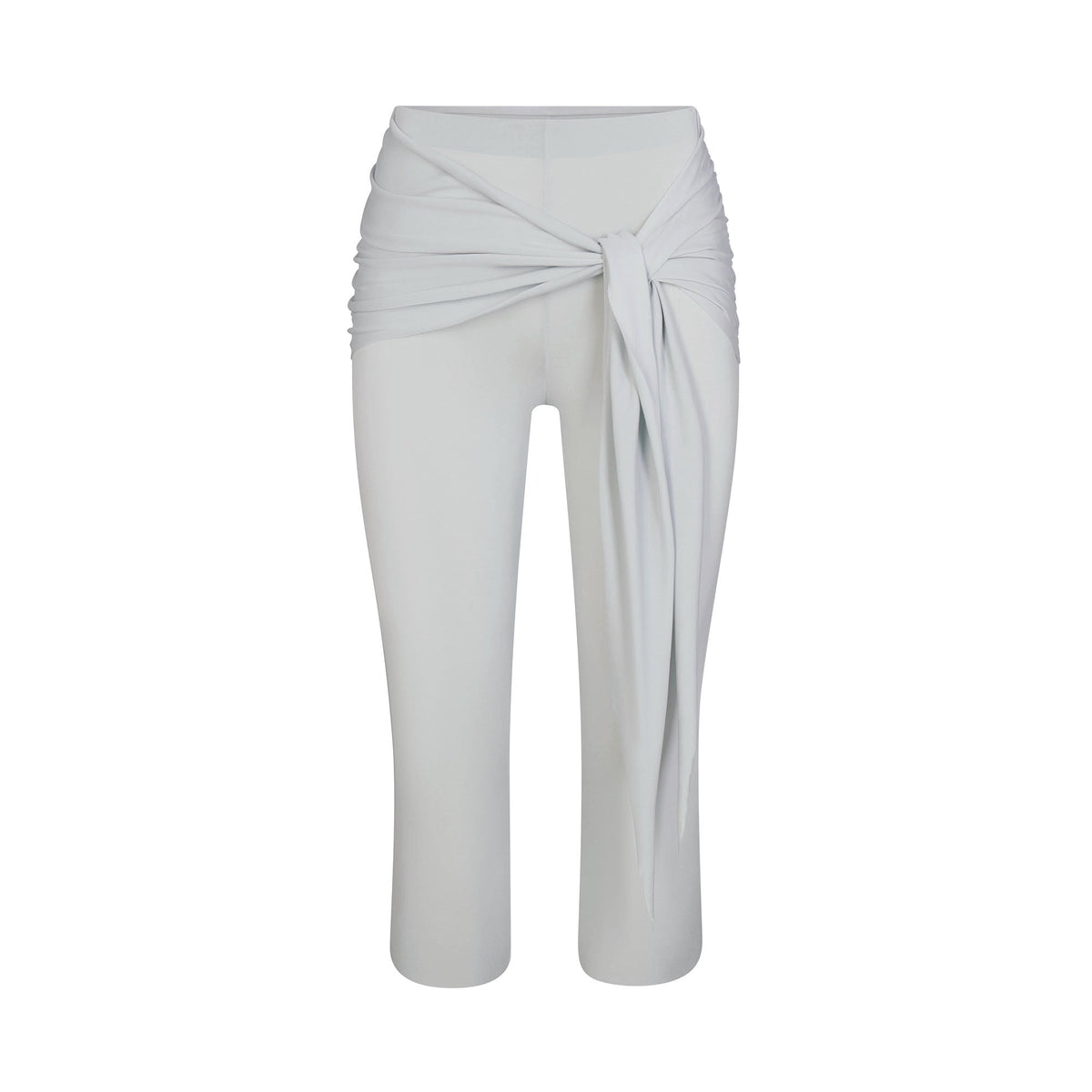 CUPRO JERSEY WRAP CAPRI | PEARL