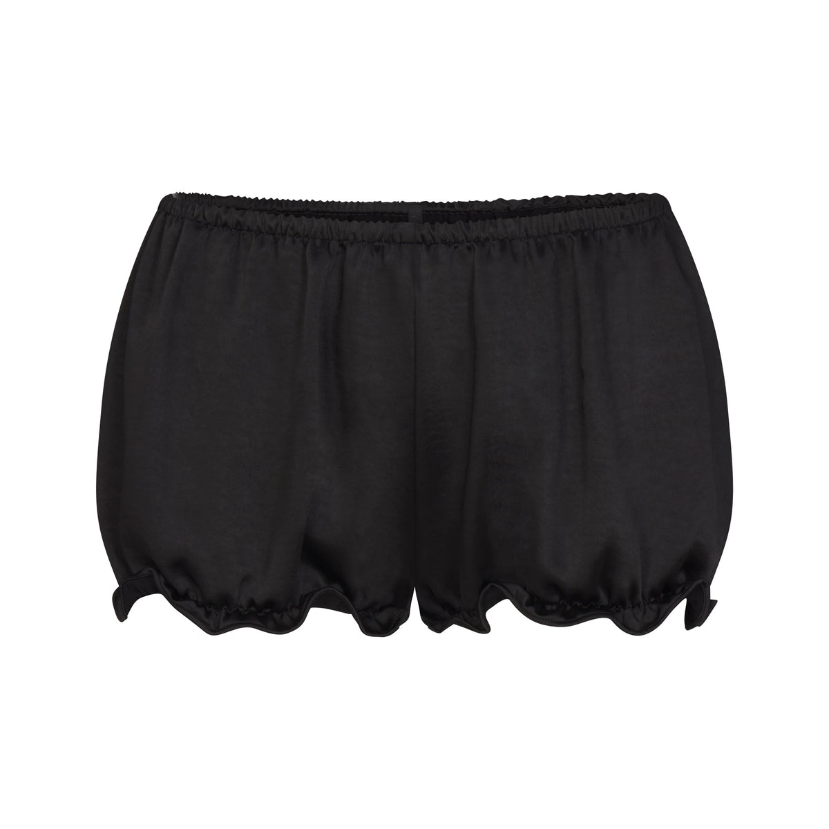 LIGHTWEIGHT SATIN BLOOMER SHORT | OBSIDIAN