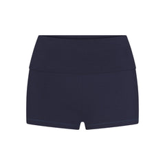 COTTON JERSEY FOLDOVER SHORT | NAVY